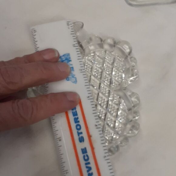 3 pc set vintage Tiara Sandwich Indiana glass diamond shape cream sugar plus - Picture 13 of 13